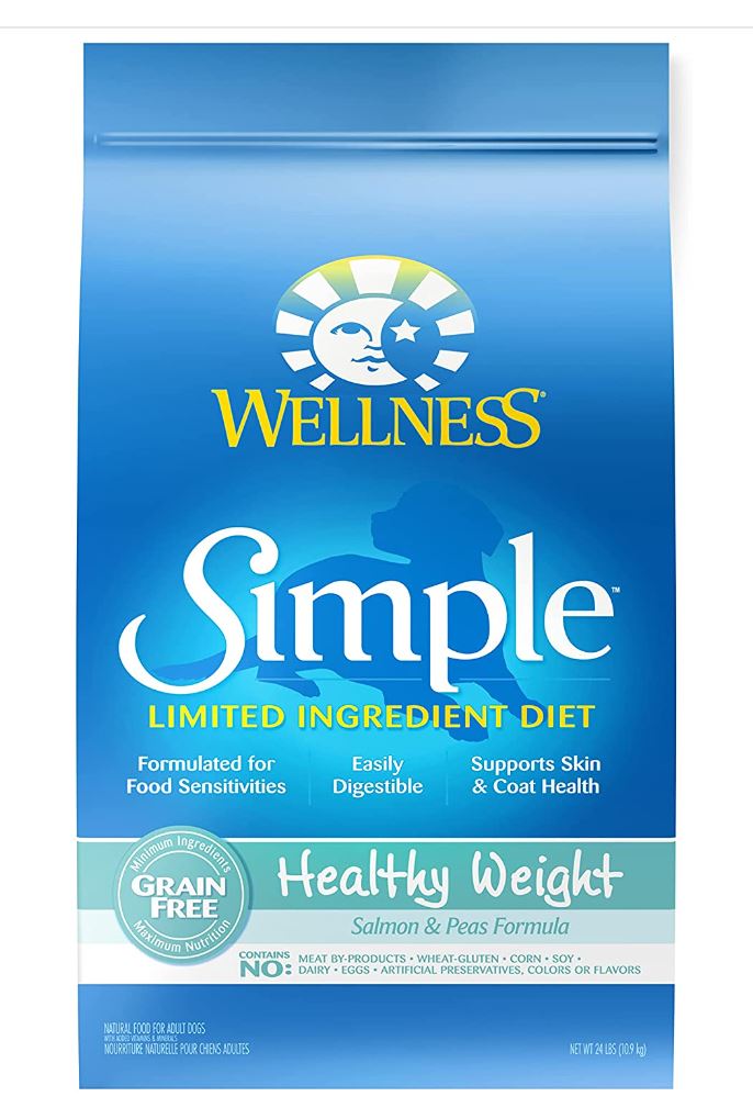 Wellness Simple Limited Ingredient Diet Grain-Free Healthy Weight Salmon & Peas Formula Dry Dog Food